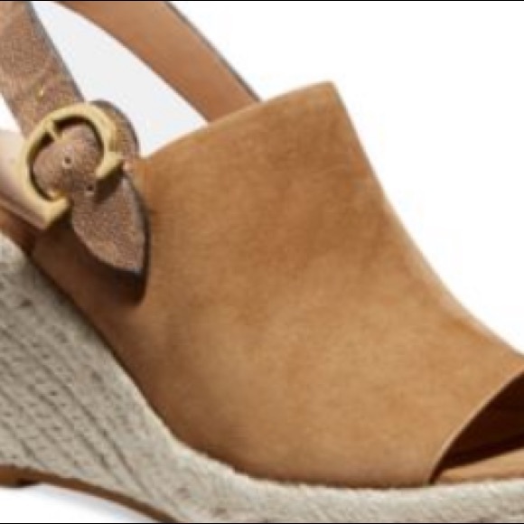 COACH POPPY WEDGE SANDAL - Picture 2 of 2